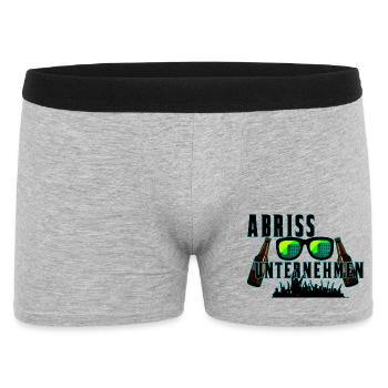 ABRISS UNTERNEHMEN - Männer Boxer Shorts - Grau meliert - Vorne