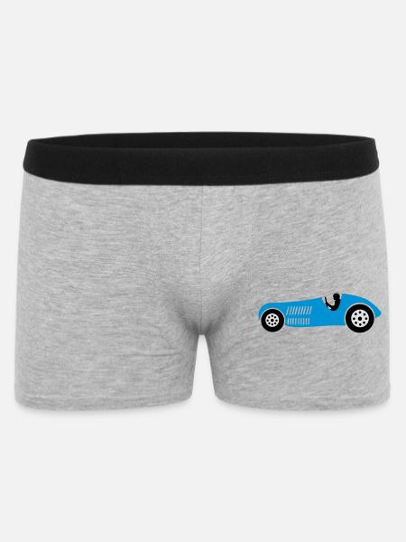 rennwagen rennen auto - Männer Boxer Shorts - Grau meliert