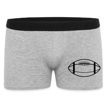 rugby ball - Men's Boxer Shorts - heather grey - Front