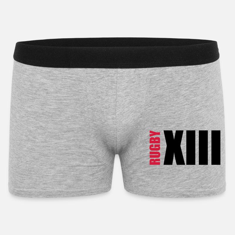Rugby - Männer Boxer Shorts - Grau meliert