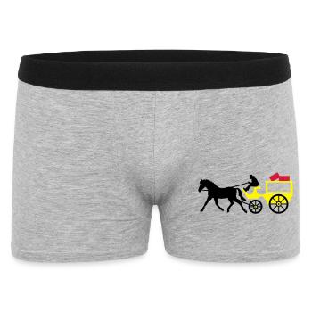 carriage - Men's Boxer Shorts - heather grey - Front