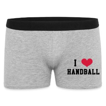 I Love Handball - Men's Boxer Shorts - heather grey - Front