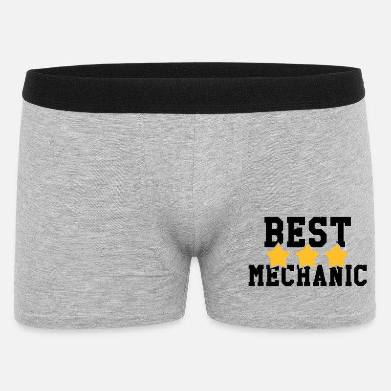 Best Mechanic - Männer Boxer Shorts - Grau meliert