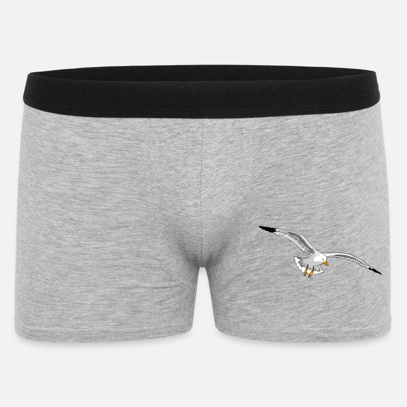 fliegende moewe urlaub fliegen - Männer Boxer Shorts - Grau meliert