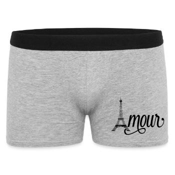 Amour Paris - Tour Eiffel - Boxer Homme - gris chiné - Devant