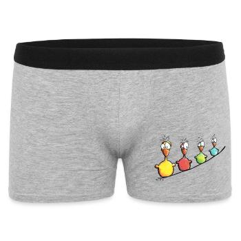 Cute Birds - Oiseaux - Boxer Homme - gris chiné - Devant