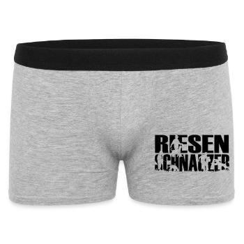 IPO Riesenschnauzer Schutzhund - Männer Boxer Shorts - Grau meliert - Vorne