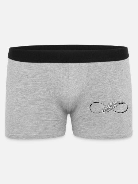 Lignes mignonnes Infinity Spring - Boxer Homme - gris chiné