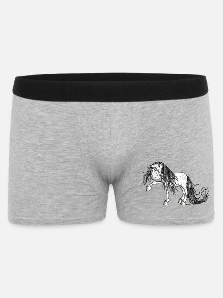 Andalusian Horse - Men's Boxer Shorts - heather grey
