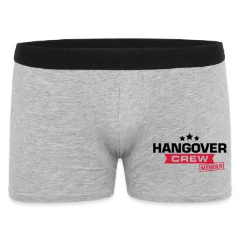 crew junggesellenabschied - Männer Boxer Shorts - Grau meliert - Vorne