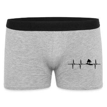 Surfeur ECG - Boxer Homme - gris chiné - Devant