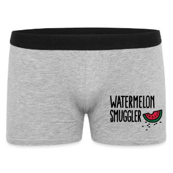 Watermelon smuggler - Men's Boxer Shorts - heather grey - Front