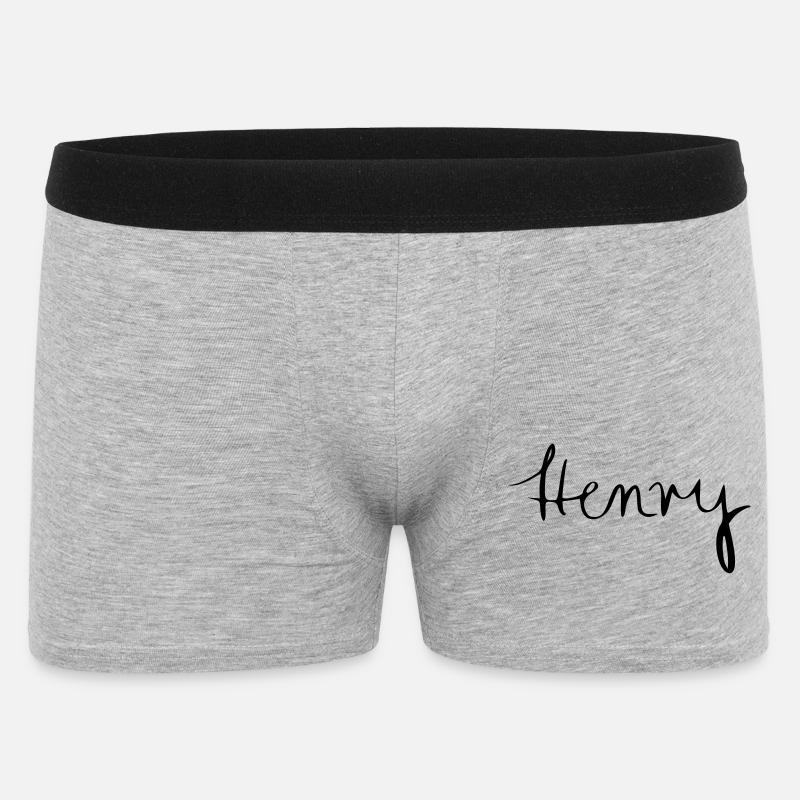 Henry - Männer Boxer Shorts - Grau meliert