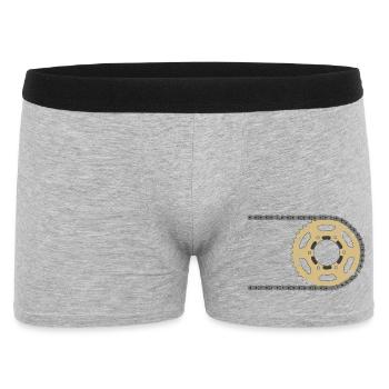 Sprocket chain composite cracks - Men's Boxer Shorts - heather grey - Front