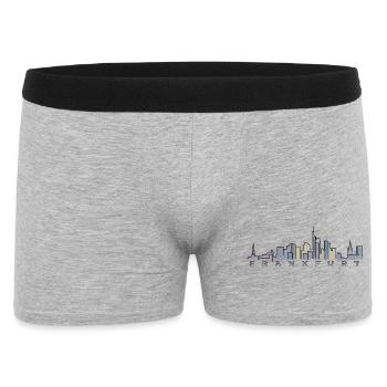 Frankfurt Skyline Marathon - Männer Boxer Shorts - Grau meliert - Vorne