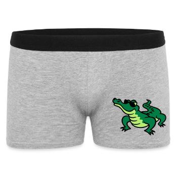 Cool Croc - Boxer Homme - gris chiné - Devant