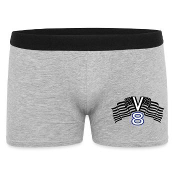 V8,Muscle Car,Garage,Car,Tuning,USA(25) - Men's Boxer Shorts - heather grey - Front