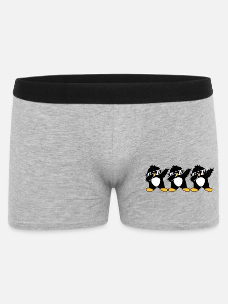 Dab Team Penguin - Men's Boxer Shorts - heather grey