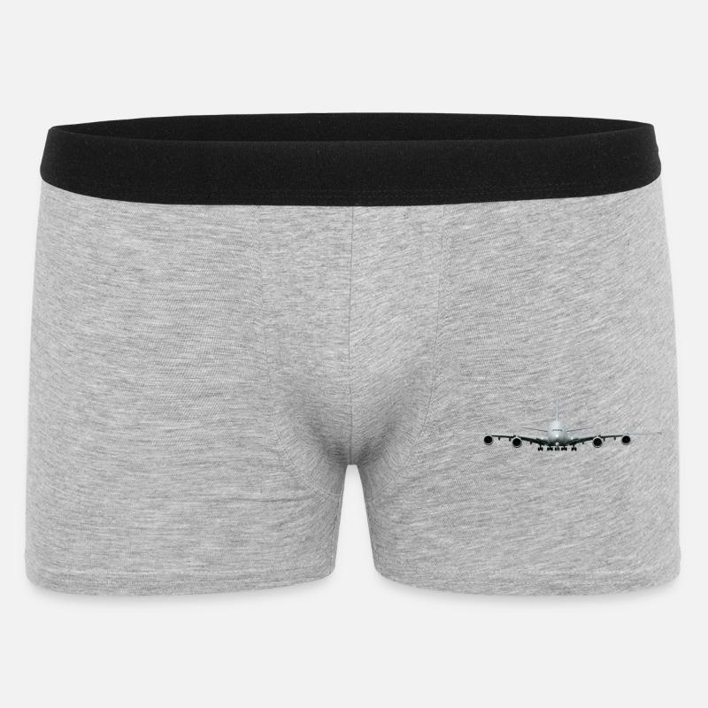 A-380 - Männer Boxer Shorts - Grau meliert