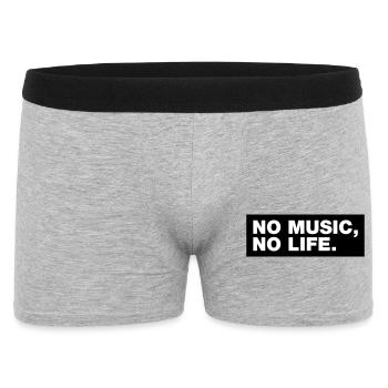 No Music No Life - Boxer Homme - gris chiné - Devant