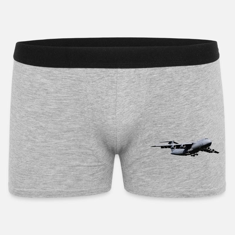 C-5 - Männer Boxer Shorts - Grau meliert
