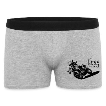 Biker Free - Men's Boxer Shorts - heather grey - Front