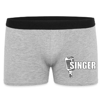Chanteur - Musique - Boxer Homme - gris chiné - Devant