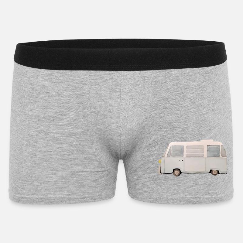 Camper Campingbus - Männer Boxer Shorts - Grau meliert