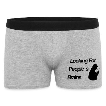Looking For People’s Brains - Sherlock - Boxer Homme - gris chiné - Devant