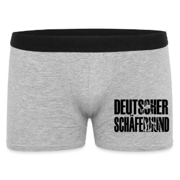 Deutscher Schäferhund - Männer Boxer Shorts - Grau meliert - Vorne