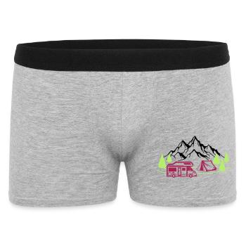 Vacances à la montagne - Boxer Homme - gris chiné - Devant