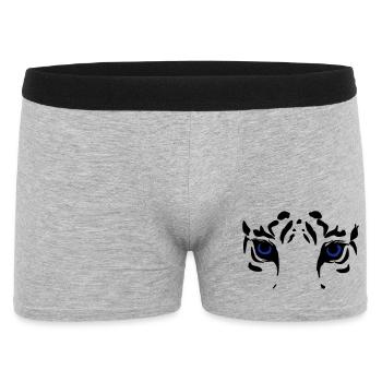 tiger head - Men's Boxer Shorts - heather grey - Front