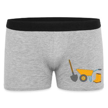 Gartenarbeit - Männer Boxer Shorts - Grau meliert - Vorne