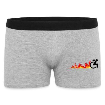 Fast wheelchair user. Fast wheelchair user * - Men's Boxer Shorts - heather grey - Front