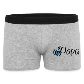 Papa - Boxer Homme - gris chiné - Devant