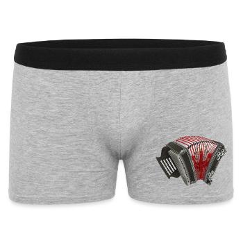 Harmonica de Styrie - Tyrol / Tyrol du Sud | ZiachON ! - Boxer Homme - gris chiné - Devant