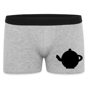 Teapot - Men's Boxer Shorts - heather grey - Front