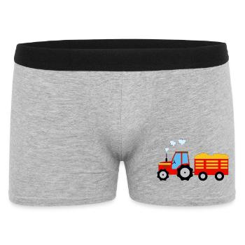 tractor - Men's Boxer Shorts - heather grey - Front