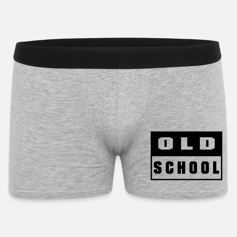 Old School - Boxer Homme - gris chiné