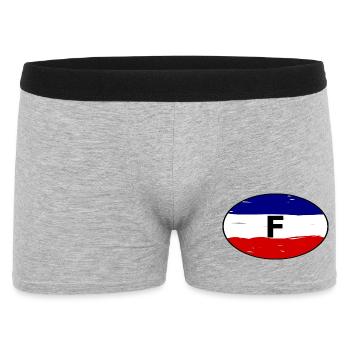France bumper stickers - Men's Boxer Shorts - heather grey - Front