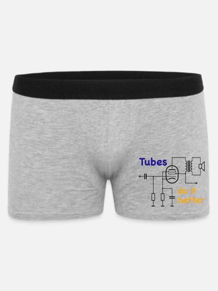 Vacuum Tubes do it better - Men's Boxer Shorts - heather grey