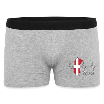 Rømø Römö Danemark Danemark Island Design - Boxer Homme - gris chiné - Devant