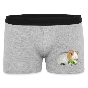 Meerschweinchen Rossi 2 - Männer Boxer Shorts - Grau meliert - Vorne
