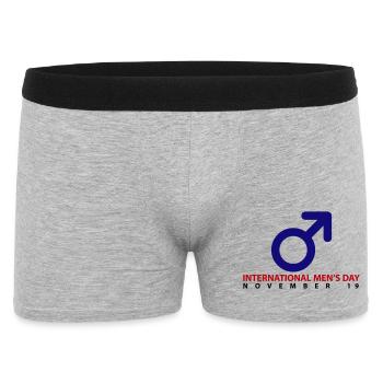 International Men's Day - Men's Boxer Shorts - heather grey - Front