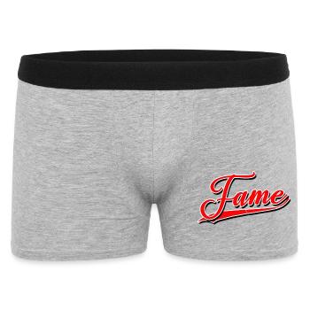 fame fameous famous popular winner known - Men's Boxer Shorts - heather grey - Front