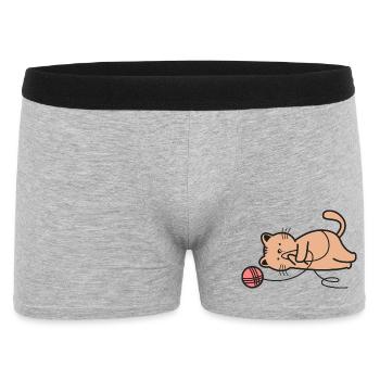 Chats Chats - Boxer Homme - gris chiné - Devant