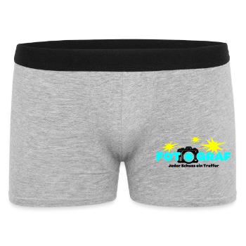 Fotograf Fotografin Fotokamera - Männer Boxer Shorts - Grau meliert - Vorne