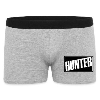 hunter hunter hunting hunting red pack hunting dog forest - Men's Boxer Shorts - heather grey - Front