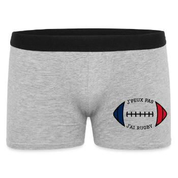 J peux pas j ai rugby - Boxer Homme - gris chiné - Devant