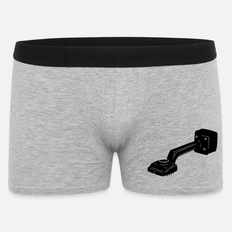 Teppichspanner Logo für Teppichläufer - Männer Boxer Shorts - Grau meliert